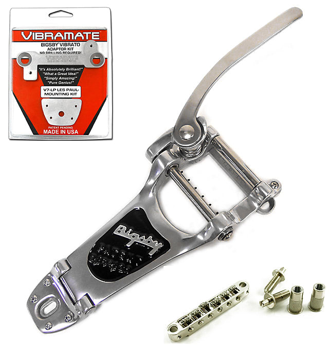BOLT ON! Bigsby B7 Lefty, Vibramate V7, Roller Bridge 4 Gibson Les