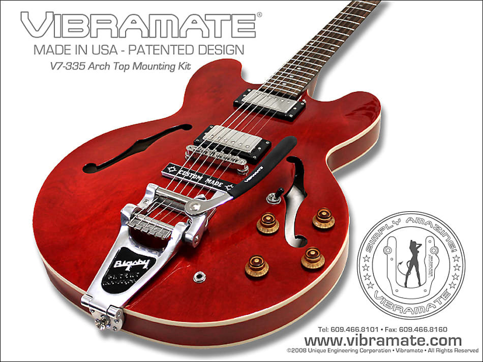 Vibramate V7-335 'Custom Made' Self Stick Sign for Gibson / Epiphone ES-335 / es-345