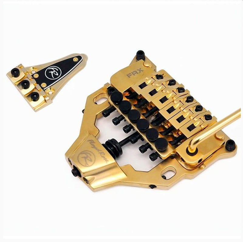 Floyd Rose FRTX03000S Satin Gold FRX 4 Les Paul SG, Stop Tail No=Mod BOLT-ON Locking Tremolo