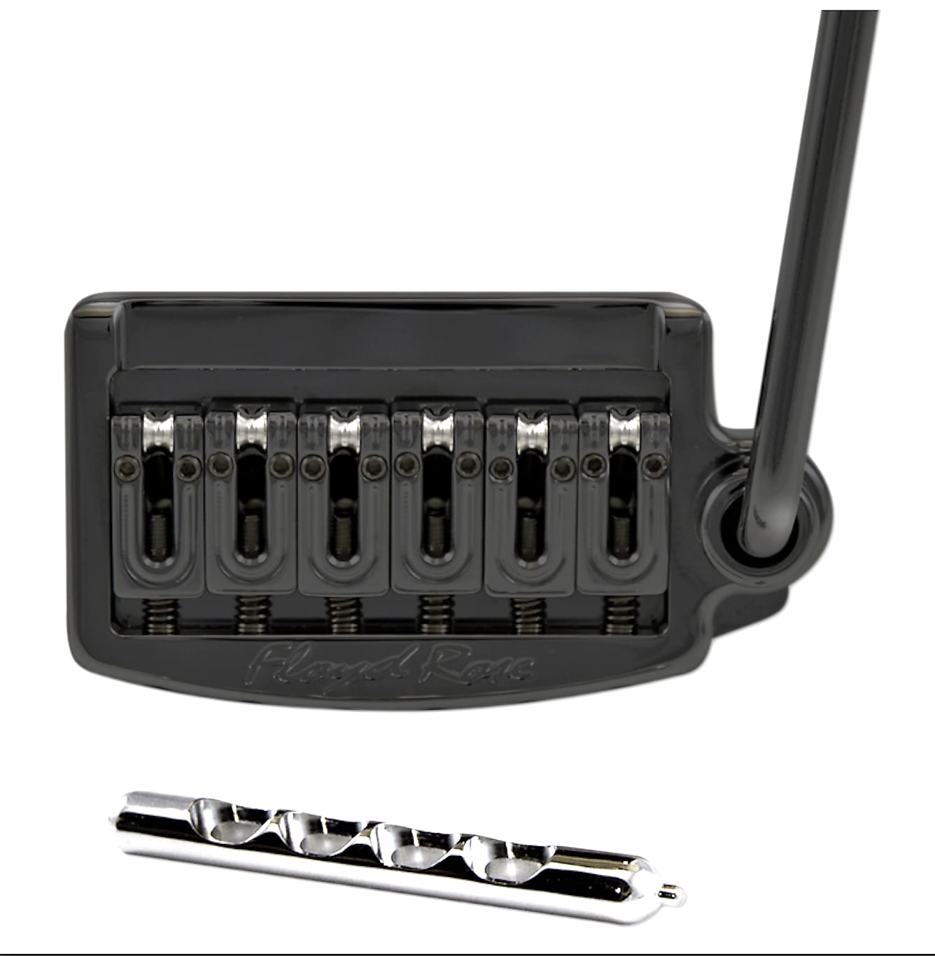 Floyd Rose RT200N Black Rail Tail Tremolo 4 Fender Stratocaster Type Guitars Narrow String Spacing