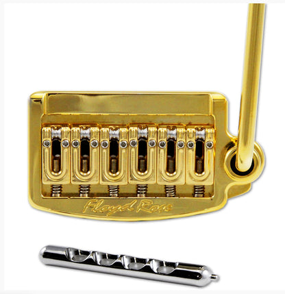 Floyd Rose RT300N Rail Tail Tremolo 4 Fender Stratocaster Type Guitars Narrow String Spacing GOLD