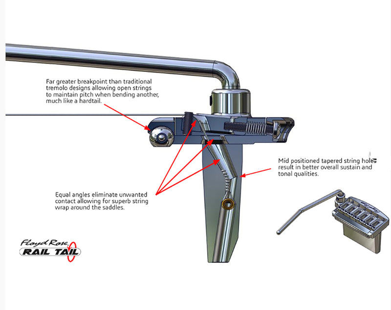 Floyd Rose RT400N Rail Tail Tremolo Fender Stratocaster 6 hole bridge UPGRADE Narrow Spacing Nickel